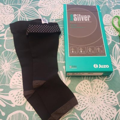 Juzo Silver Adv 2062 OT TB SHORT Knee High Stockings Compression 30-40 Size II